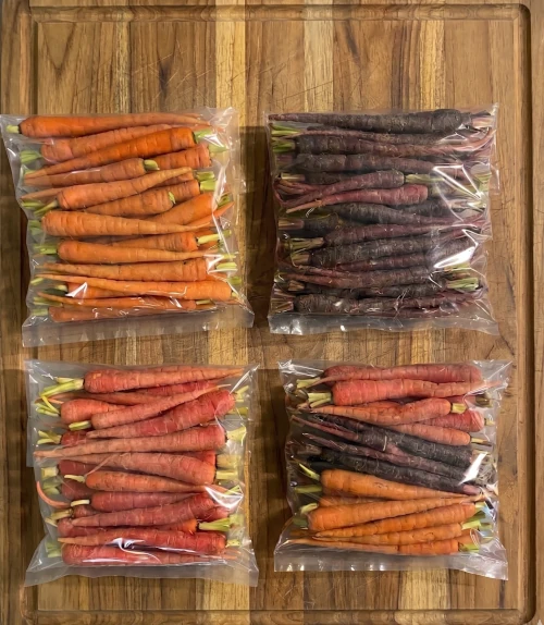 Zanahorias de Especialidad Orgánicas Empaque Gomez
